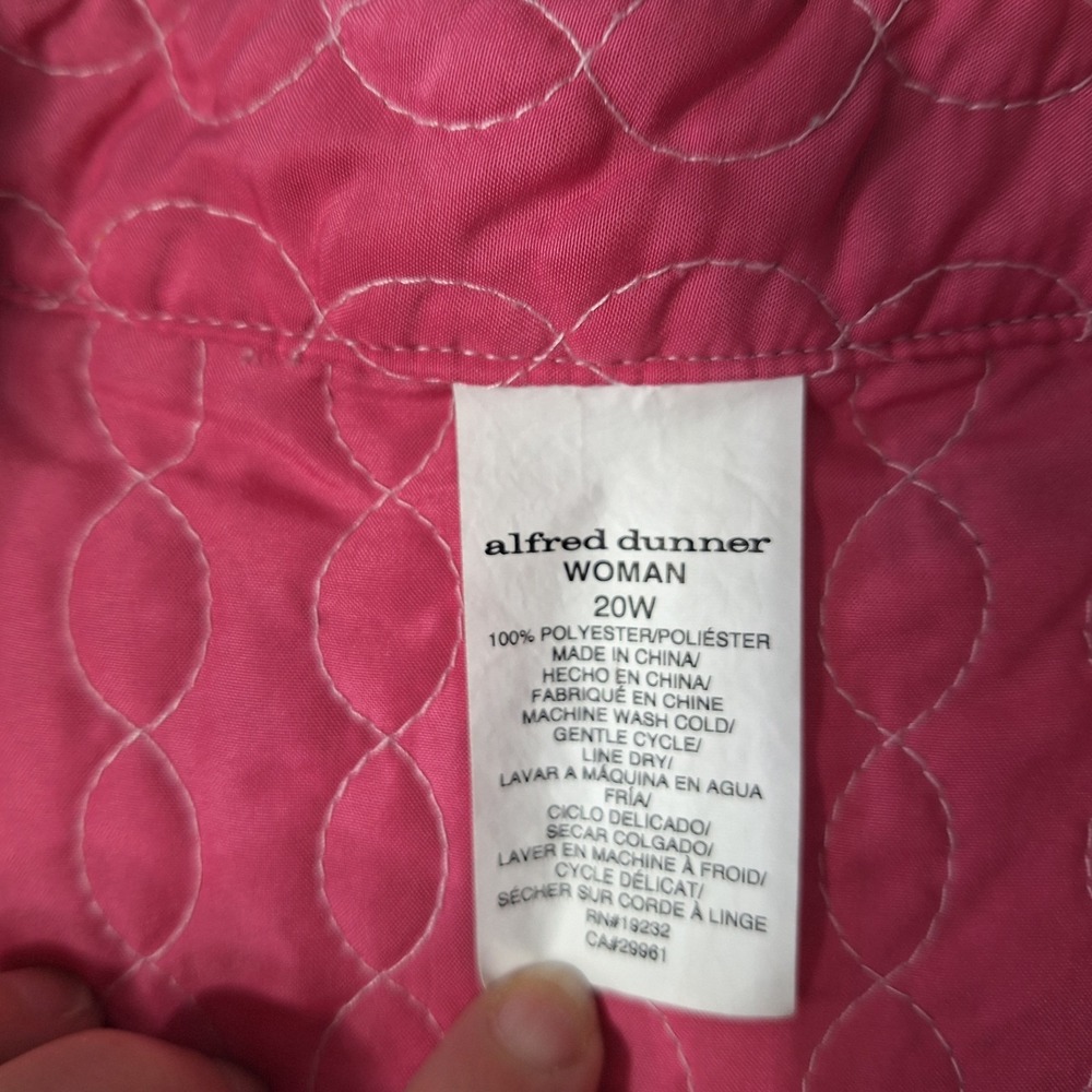 Quilted Tulip Floral Open Front Jacket Womens 20W Spring Easter Cottage Core - Picture 7 of 10